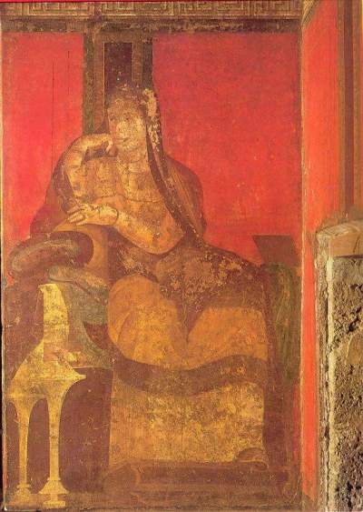Domina in der Villa dei Misteri, Pompeji