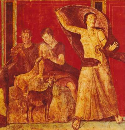 Jungfrau, Waage in der Villa dei Misteri, Pompeji